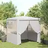 Image de vidaXL Tente de réception avec parois latérales 2x2 m Blanc 90 g/m²