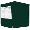 Image de vidaXL Tente de Réception avec Parois Latérales Belvédère Tonnelle Pavillon Chapiteau Mariage Barbecue Voyage de Camping 2x2 m Vert 90 g/m²