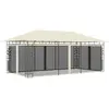Image de vidaXL Belvédère avec moustiquaire 6x3x2,73 m Crème