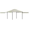 Image de vidaXL Belvédère avec double toits étendus 3x3x2,75 m Crème 180 g/m²