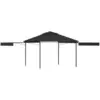 Image de vidaXL Belvédère et double toits étentus 3x3x2,75 m Anthracite 180g/m²