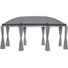 Image de vidaXL Tonnelle avec rideaux 520x349x255 cm Anthracite