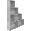Image de Bibliothèque Séparateur de pièce Gris béton Bois d ingénierie