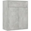 Image de vidaXL Buffet Gris béton 60x30x75 cm Bois d'ingénierie