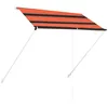 Image de vidaXL Auvent Rétractable Store de Terrasse Auvent de Balcon Jardin Extérieur Résistant aux UV Ombrage des Fenêtres 200x150 cm Orange et Marron
