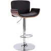 Image de vidaXL Tabouret de bar Noir Similicuir