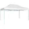 Image de vidaXL Tente Pliable de Réception Tonnelle de Jardin Tonnelle de Patio Pavillon de Terrasse Auvent d'Extérieur Imperméable 3x4,5 m Blanc