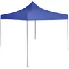 Image de vidaXL Tente de réception pliable 2x2 m acier bleu