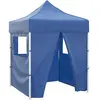 Image de vidaXL Tente de réception pliable avec 4 parois 2x2 m Acier Bleu