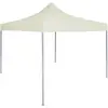 Image de vidaXL Tente de réception pliable professionnelle 2x2 m Acier Crème