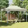 Image de vidaXL Tente de réception pliable professionnelle 3x4 m Acier Crème