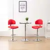 Image de vidaXL Tabourets de bar lot de 2 rouge similicuir
