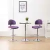 Image de vidaXL Tabourets de bar lot de 2 violet similicuir