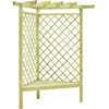 Image de vidaXL Pergola d'angle avec siège 130x130x197 cm Pin imprégné