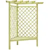 Image de vidaXL Pergola d'angle avec siège 130x130x197 cm Pin imprégné