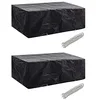 Image de vidaXL 2X Housses de Mobilier de Jardin Housse de Meubles d'Extérieur Banc Table Chaise Longue Imperméable Patio Terrasse 8 Oeillets 200x160x70 cm