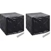 Image de vidaXL 8x Housse de Réservoir d'Eau de Jardin Couverture de Réservoir d'Eau Résistant aux UV Durable Extérieur 8 Oeillets 116x100x120cm