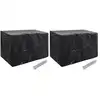 Image de vidaXL Housses de salon de jardin 2 pcs 8 oeillets 140x70x90 cm