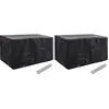 Image de vidaXL Housses de salon de jardin 2 pcs 8 oeillets 180x70x90 cm