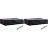 Image de vidaXL Housses de chaise de jardin 8 oeillets 2 pcs 218 x 77 x 55 cm