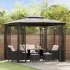 Image de vidaXL Tonnelle avec moustiquaire 300x300x265 cm Anthracite