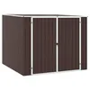 Image de vidaXL Abri de Jardin Marrron 195x198x159 cm Acier galvanisé
