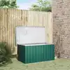Image de vidaXL Coffre de rangement de jardin Vert 129x67x65 cm