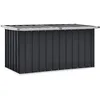 Image de vidaXL Boîte de Rangement de Jardin, Coffre de Stockage, Outils de Jardinage, Organisateur de Terrasse Patio Arrière-Cour Extérieur, Anthracite