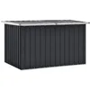 Image de vidaXL Boîte de Rangement de Jardin, Coffre de Stockage, Outils de Jardinage, Organisateur de Terrasse Patio Arrière-cour Extérieur, Anthracite