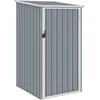 Image de vidaXL Abri de Jardin Gris 87x98x159 cm Acier galvanisé