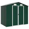 Image de vidaXL Abri de jardin Vert 205x129x183 cm Acier galvanisé