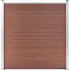 Image de vidaXL Clôture de jardin WPC 180x186 cm Marron