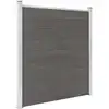 Image de vidaXL Clôture de jardin WPC 180x186 cm Gris