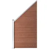 Image de Panneau de clôture WPC 95x(105 180) cm Marron