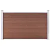 Image de vidaXL Clôture de jardin WPC 180x105 cm Marron