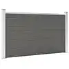 Image de vidaXL Clôture de jardin WPC 180x105 cm Gris