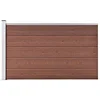 Image de Clôture de jardin WPC 175x105 cm Marron