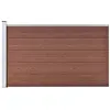 Image de vidaXL Clôture de jardin WPC 175x105 cm Marron