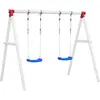 Image de vidaXL Sièges de balançoire avec cordes 2 pcs bleu 38x16 cm PE