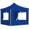 Image de vidaXL Tente de réception pliable avec parois Aluminium 2x2 m Bleu