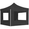 Image de vidaXL Tente de réception pliable et parois Aluminium 2x2 m Anthracite