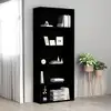 Image de vidaXL Bibliothèque à 5 niveaux Noir 80x30x189 cm Bois d'ingénierie
