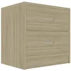 Image de vidaXL SKM Table de Chevet Chêne Sonoma 40 x 30 x 40 cm Aggloméré