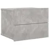 Image de vidaXL Table de Chevet, Armoire de Lit, Table de Nuit, Meuble de Chambre à Coucher Maison Intérieur, Moderne, Gris Béton Bois d’Ingénierie