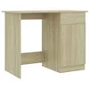 Image de vidaXL Bureau, Table d'Ordinateur, Table d'Étude, Meuble de Salon Salle de Séjour Salle de Travail Maison Intérieur, Chêne Sonoma Bois d’Ingénierie