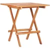 Image de vidaXL Table de Bistro Pliable Table de Jardin Table de Terrasse Patio Pique-Nique Extérieur Arrière-Cour 60x60x65 cm Bois de Teck Solide