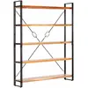Image de vidaXL Bibliothèque à 5 niveaux 140x30x180 cm Bois d'acacia solide