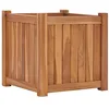 Image de vidaXL Lit Surélevé Bac à Plante Pot de Fleurs Jardinière Jardin Balcon Patio Terrasse Arrière-Cour Extérieur 40x40x40 cm Bois de Teck Solide