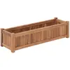 Image de vidaXL Lit surélevé 100x30x25 cm Bois de teck solide