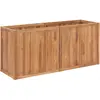 Image de vidaXL Lit surélevé de jardin 150x50x70 cm Bois de teck solide